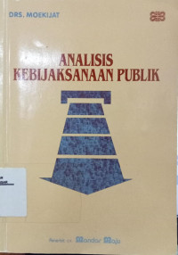 Image of Analisis Kebijaksanaan Publik