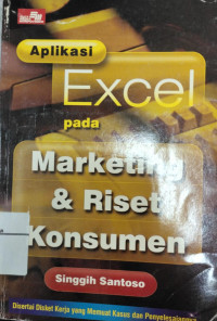 Image of Aplikasi Excel Pada Marketing & Riset Konsumen