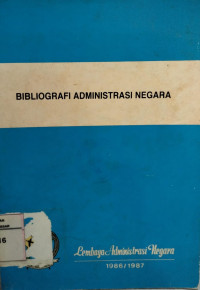Image of Bibliografi administrasi negara