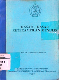 Image of Dasar-dasar keterampilan menulis