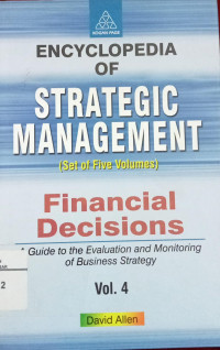 Image of Encyclopedia of strategic management : Financial decisions