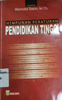 Image of Himpunan Peraturan Pendidikan Tinggi