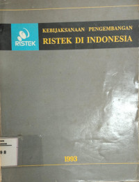 Image of Kebijaksanaan Pengembangan ristek di Indonesia