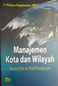 Image of Manajemen kota dan wilayah