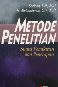 Image of Metode Penelitian : Suatu Pemikiran Dan Penerapan