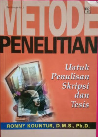 Image of Metode penelitian: Untuk penulisan skripsi dan tesis