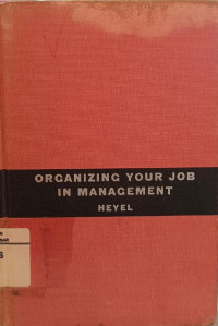 Image of Organization Your Job In Management