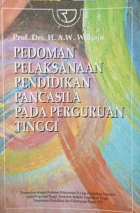 Image of Pedoman Pelaksanaan Pendididkan pancasila dan perguruan tinggi