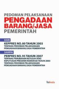 Image of Pedoman pelaksanaan pengadaan barang/jasa pemerintah
