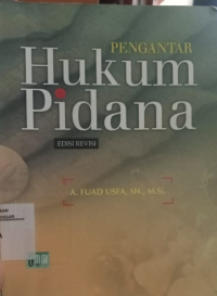 Image of Pengantar hukum pidana