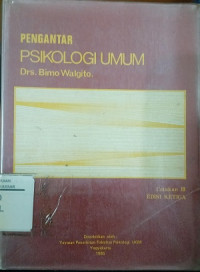 Image of Pengantar psikologi umum