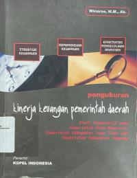 Image of Pengukuran kinerja keuangan pemerintah daerah.