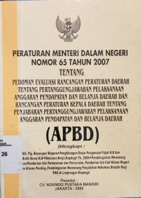 Image of Peraturan Materi Dalam Negeri Nomor 65 Tahun 2007