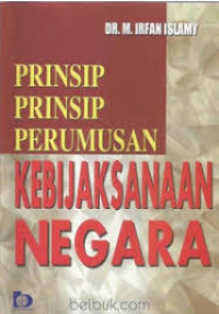Image of Prinsip-Prinsip Perumusan Kebijaksanaan Negara