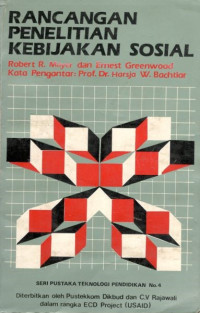 Image of Rancangan penelitian kebijakan sosial