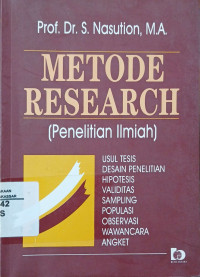 Image of Research:Teori Metodologi Administrasi I
