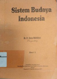 Image of Sistem Budaya Indonesia