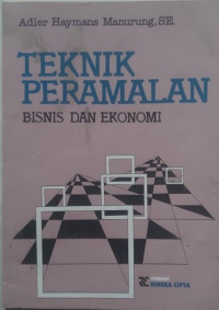Image of Teknik peramalan bisnis dan ekonomi