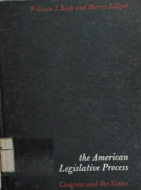 Image of The American Legislative Process : congress and states