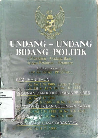 Image of Undang-Undang bidang politik