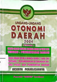Image of Undang-undang otonomi daerah 2004