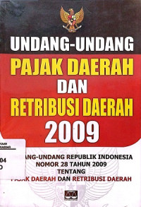 Image of Undang-Undang Pajak Dan Retrebusi Daerah 2009