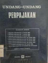 Image of Undang-Undang Perpajakan