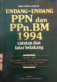 Image of UU. PPN dan PPN. BM. 1994